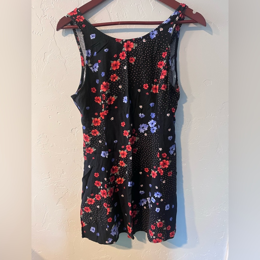 Forever 21 Floral Zip-Up Midi Dress women’s‎ Large
